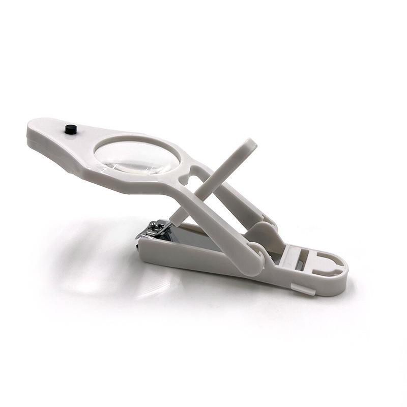 Large Anti-Splash Nail Clippers with Magnifying Glass & Light for Kids & Elderly