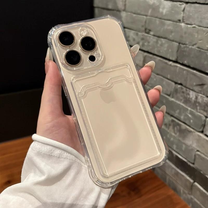 Four Corners Anti-drop Transparent Card Bag, Suitable for iPhone11PRO Mobile Phone Case, Simple iPhone11/11 Protective Case 11