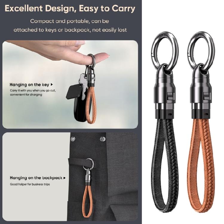 Phone Lanyard USB C Quick Charging Cable With Rotating 240W Type C Cable For Efficient Charging
