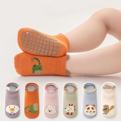 Baby Non-slip Floor Sock Cute Cartoon Animal Ankle Sock for Toddler Boy Girls Soft Cotton Spring Summer Short Sock for Newborn