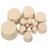 Rubber Stopper Bungs Laboratory Solid Hole Stopper Tapered Flask Tapered Beer Silicone Plug for Airlock Valve Bottle Stopper