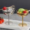 Stainless Steel Shorty Salad Bowl Food Grade Pudding Dessert Bowl  Party Supplies