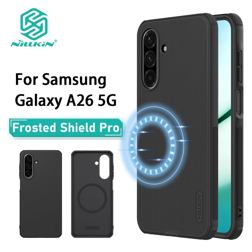 For Samsung Galaxy A26 5G Phone Case Nillkin Super Frosted Shield Pro Magnetic Hard PC+TPU Shell Shockproof Back Cover