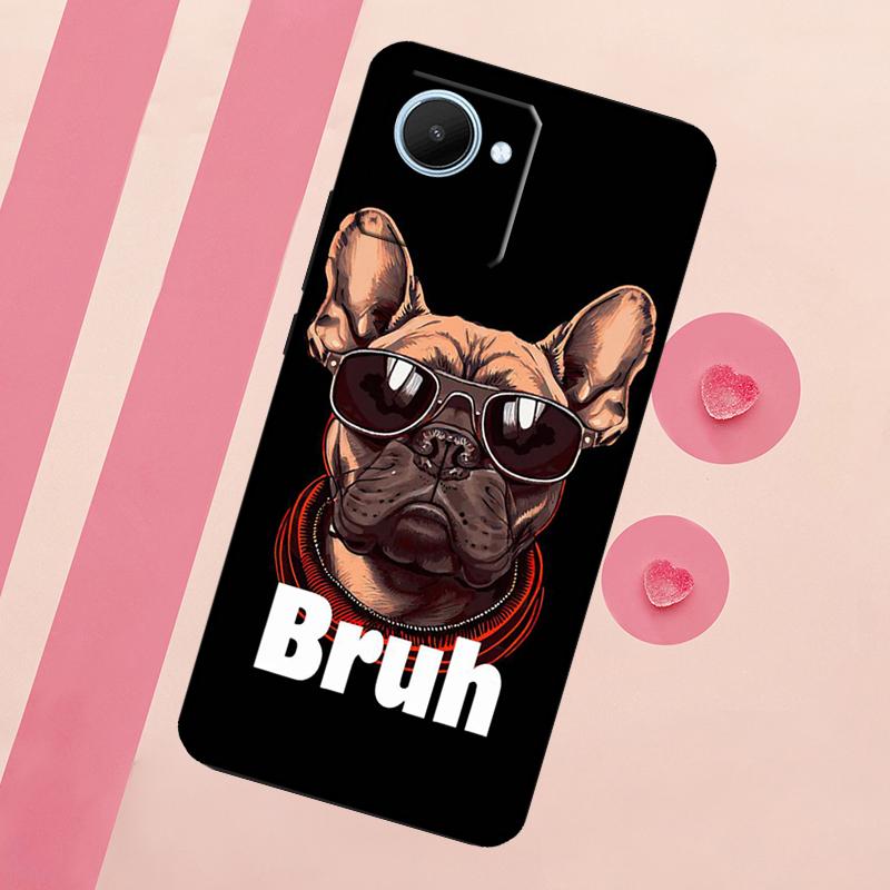 Englische Bulldogge Mops Für Realme 15 10 11 12 13 14 Pro Plus C65 C67 C75 C63 C61 C55 C51 C53 C35 GT6 GT7 Pro Hülle