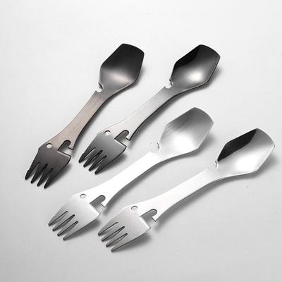 Picnic Camping Outdoor Portable Can Opener Multifunctional Fork Spoon Tableware Spork