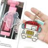 DIY Cartoon School Bus Keychain Silicone Epoxy Mold DIY Keychain Pendant Jewelry Crafting Mould for Bag Decorations
