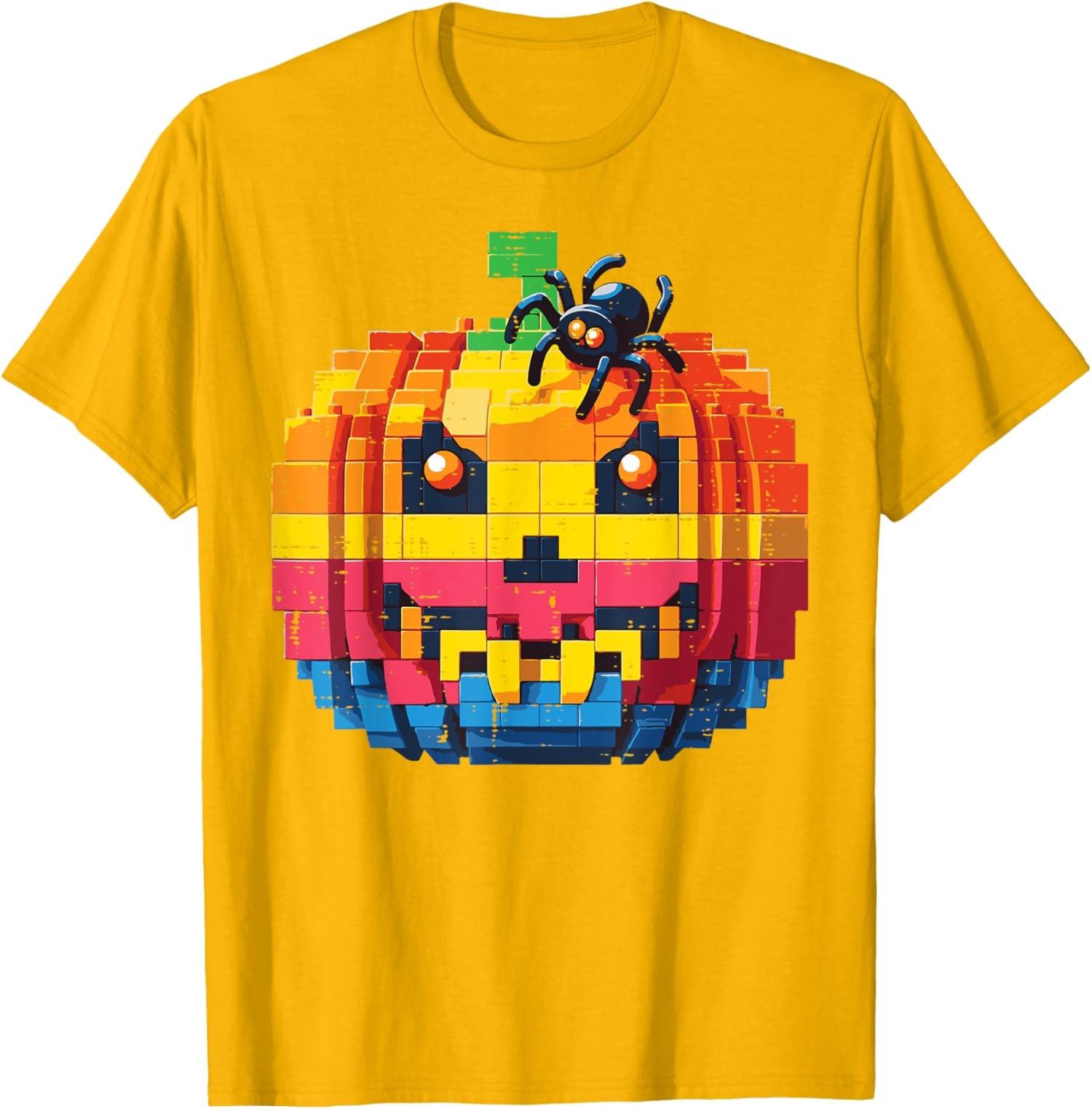 Halloween blocs citrouille briques Costume conception unisexe T-Shirt S