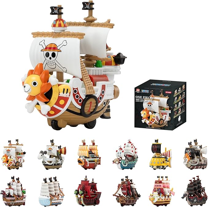 

POP MART One Piece - The Grand Line Series Vehicles Blind Box Figures, Collectible Toys Home Decorations, Holiday Birthday Gifts for Boys, Single Box