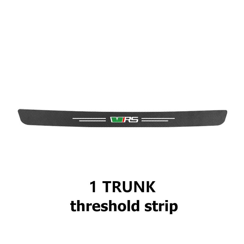 

Car Carbon Fiber Door Sill Anti-Scratch Guard Sticker Accessories For Skoda Kamiq MK3 Roomster Rapid Kodiaq Karoq Fabia Enyaq