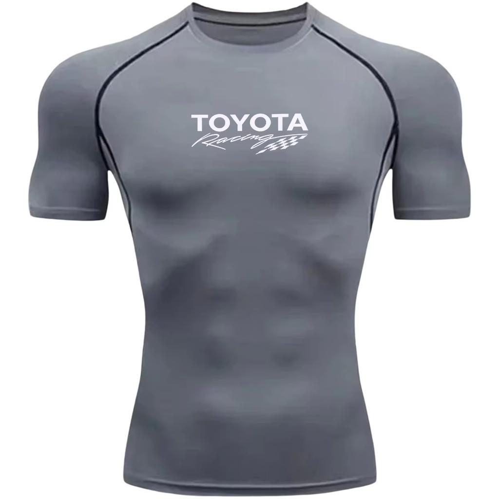 Toyota GR Gazoo Racing Team Summer Tight Fitness T-Shirt Men's Women's Fashion Sports Cycling Top for Active Wear