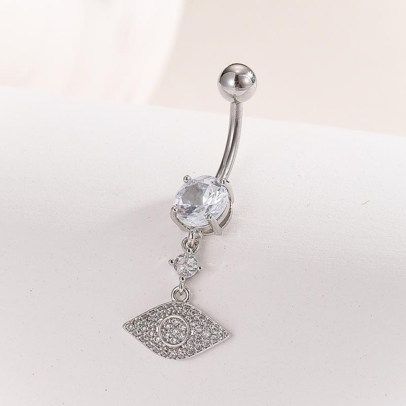 Fashion Zircon Butterfly Belly Button Rings Shiny Crystal Bow Navel Piercing For Women Girls Sexy Belly Ring Beach Jewelry Gifts