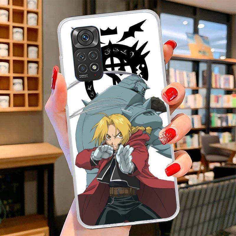 Fullmetal Alchemist Anime Cover Phone Case For Xiaomi Redmi Note 15 14 13 12 11 10 Pro Plus 14S 12S 11S 11T 11E 10S Soft Fundas
