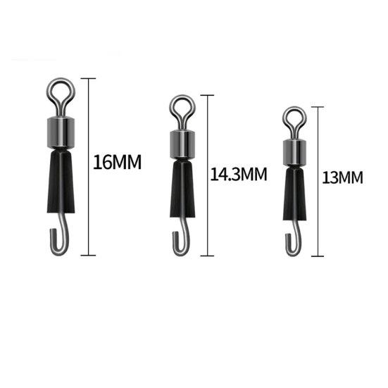 20/30/50Pcs Fishing Swivels Ball Bearing Swivel Rings Connector Rolling Hook