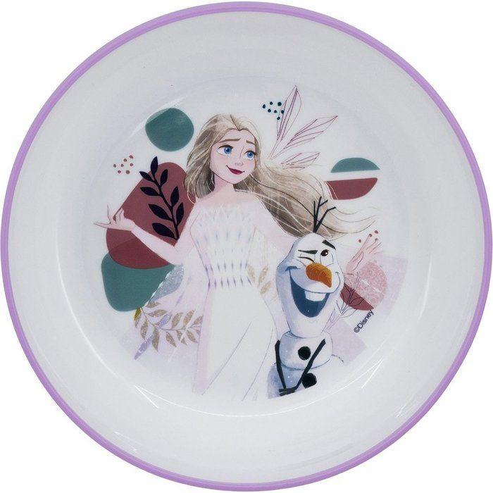 Plat Cuisines Tataway Bol En Plastique Disney Frozen Elsa Et Olaf Pour Filles Violet Et Blanc Avec Base Antidérapante