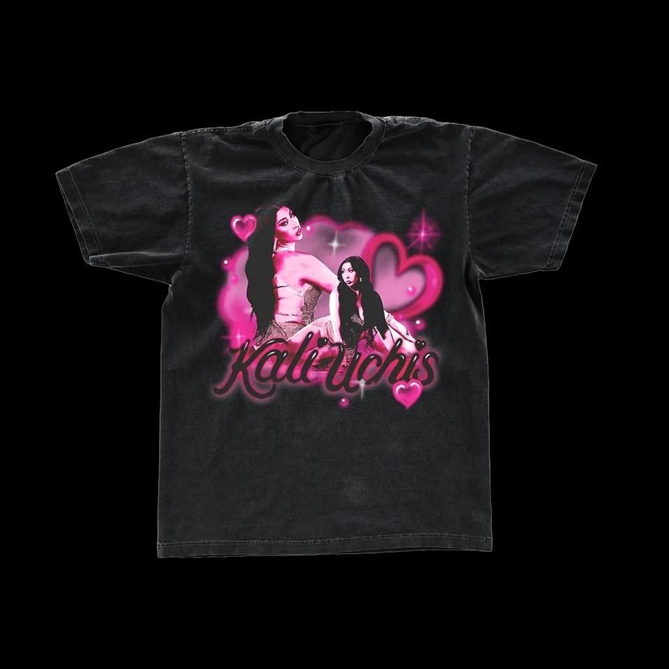 Hot Kali Uchis Gift For Friends Black T-Shirt Cotton Full Size S