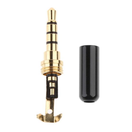 4Pcs DIY 3.5mm Jack Male Headphone Plug Converter Adapter Replacement Parts