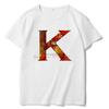 Summer New Cotton Shirts And Tshirts Letter K Fashion Graphic T Shirts Short Sleeve Tshirts Tees Tops Mens Print T Shirt