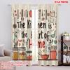 2pcs,2D Plane Printing Creative Curtains Kitchen Heartbeat Versatile Polyester (without Rod) Room Decor Use for Living Room &