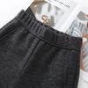 Women's Gray Woolen High-Waist Scimitar Pants - 2024 Autumn/Winter Collection