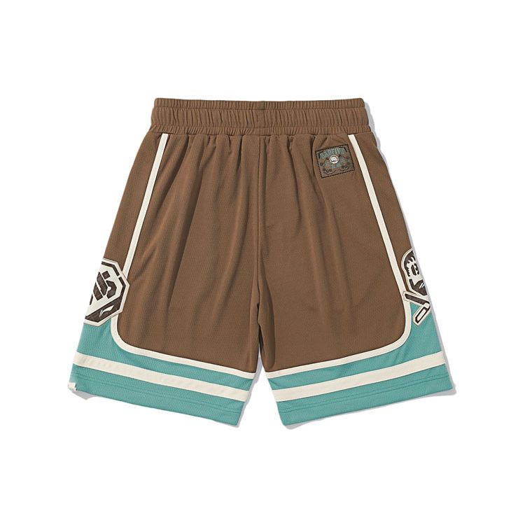 Li Ning Jiang Zuo Feng Liu Loose Basketball Casual Shorts Men Shorts Brown AAPR441-2