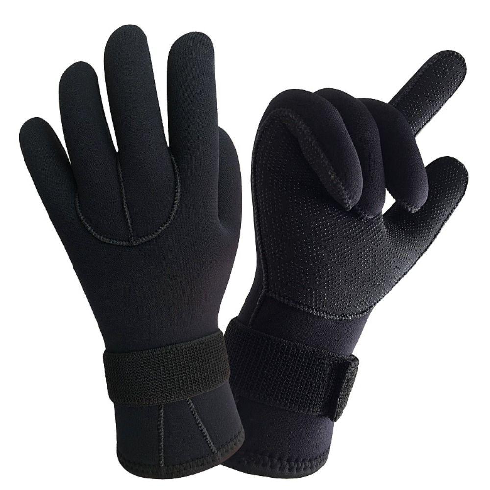 3mm Neoprene Surfing Gloves Antiskid Wetsuit Gloves Diving Gloves Five Finger Gloves  Swimming