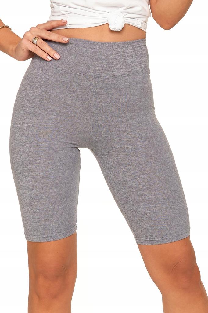 Peach Touch Fit Cycling Leggings High Waist MORAJ Sports Tights S/M Graphite Melange