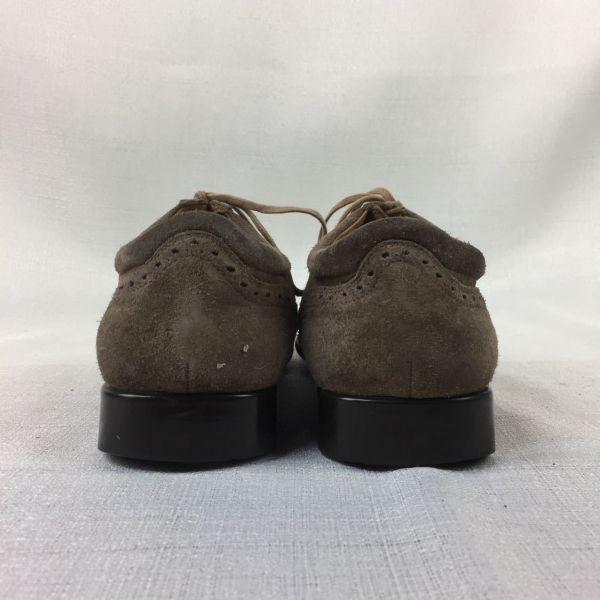 J.M.WESTON Size 7 25.5 Suede Shoes Wingtip Leather Vintage Men’s(USED)