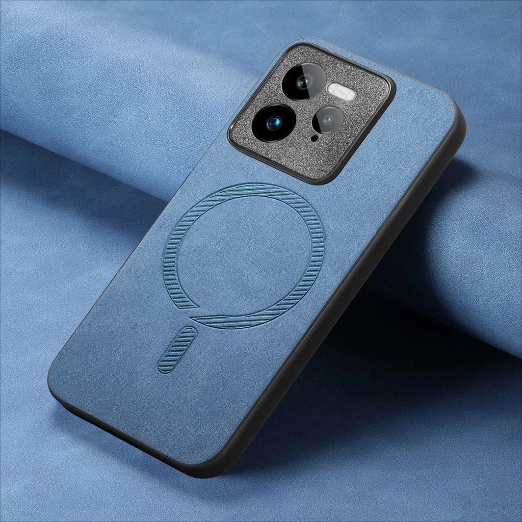 For Magsafe Leather Shockproof Case For Realme GT7 Pro Neo 7 Matte Wireless Charging Protection Cover For Realme 13 12 11 Pro Plus