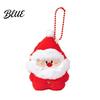 Plush Christmas Tree Cartoon Doll Santa Wreath Cute Stuffed Ornaments Keychain Gingerbread Ornaments Charms Holiday