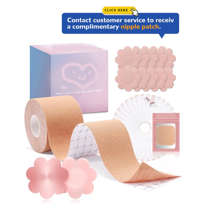 Xingda Hot Sale Sweatproof Boob Tape With Box Plus Size Boob Adhesive Breast Lift Strapless Boob Tape