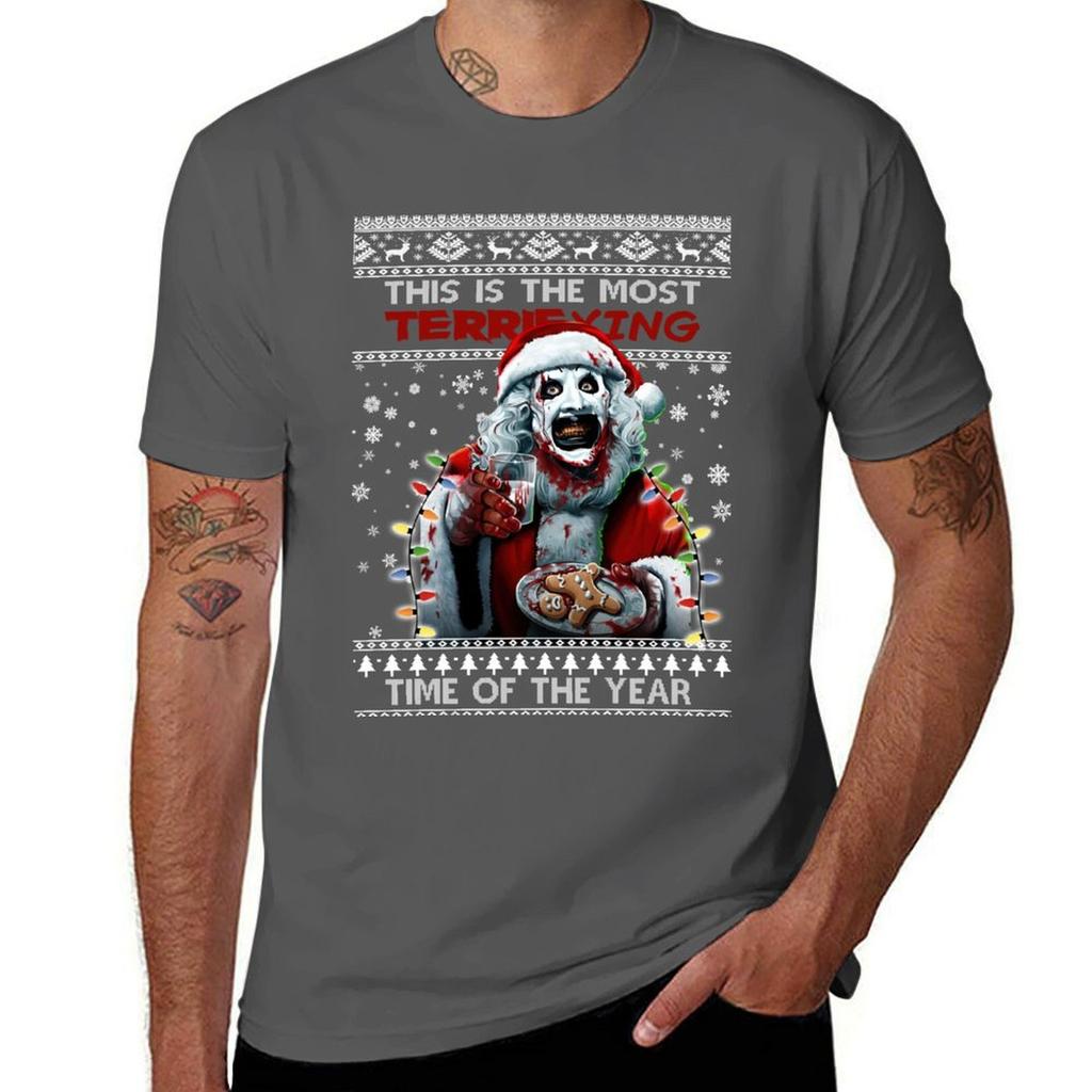 Dies ist die schreckliche Zeit des Jahres Terrifier T-Shirt Normale Passform Einfaches T-Shirt