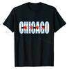 Chicago T-Shirt Cute Male Top T-shirts Cotton Tops & Tees Gift
