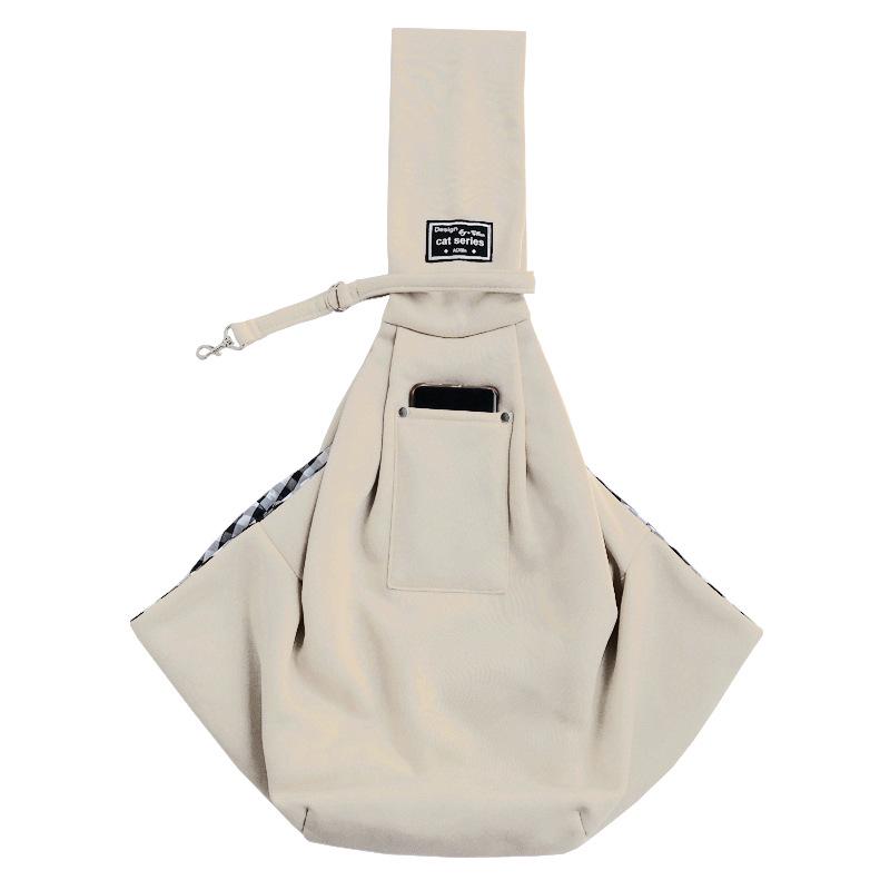 Foldable Portable Solid Color Pet Shoulder Bag for Small Dogs