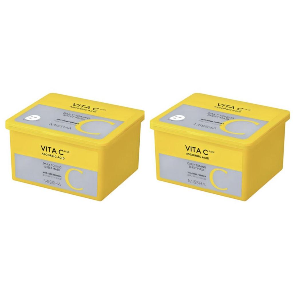 MISSHA Vita C Plus Daily Toning Sheet Mask 350ml 30ea