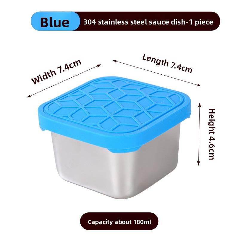 Stainless Steel Food Storage Container With Silicone Lid For Home Use And Portable Meal Prep