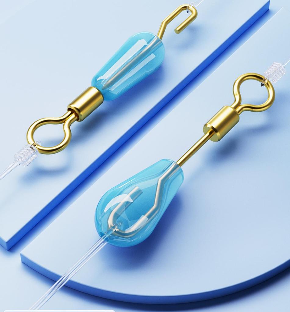 Silicone Quick-Change Leader Clip with O-Ring & Strong Pull Pin for Fishing