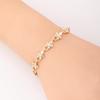 New Retro Feeling Simple Fashion Versatile Zircon Flower Valentine's Day Bracelet Pearl Bracelet Jewelry
