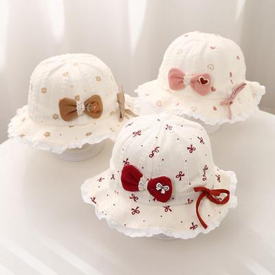 Chapeau Bob à Protection Solaire Réglable pour Bébé pour le Printemps et l'Automne