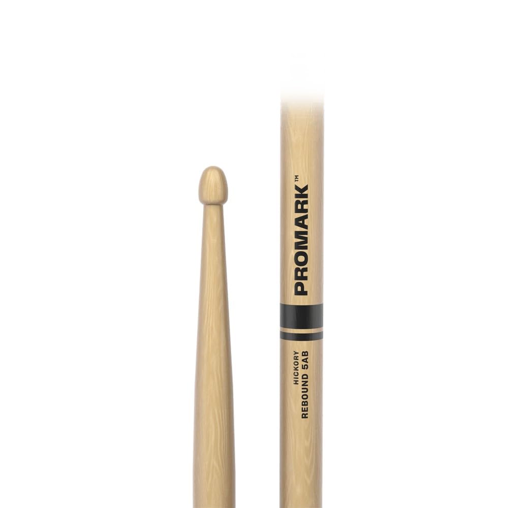 PROMARK Rebound Series Hickory Drumsticks, 5AB, RBH580AW (406.4 x 14.7mm)