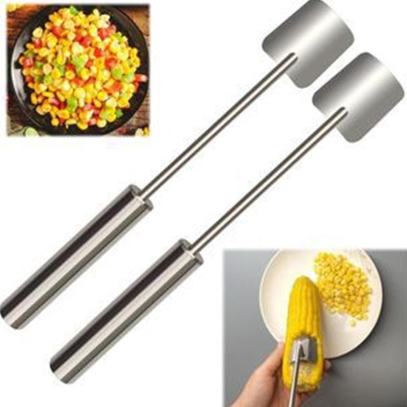 304 Stainless Corn Cobs Stripper Thresher Tool With Sharpened Blades For Quick Easy Kernel Extraction Kitchen Essential