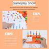 Educational Game Rainbow Beads Clip Toy Montessori Balls Matching Game  Kids Gifts