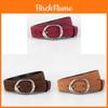 Fashion Leather Belt For Women With Alloy Buckle For Casual And Work Wear