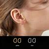 Titanium D Shape Septum Ring Hinged Segment Clicker Hoop Conch Helix Piercing Body Jewelry