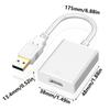 Hochauflösender USB-zu-HDTV-Port-Adapter 1080P USB 3.0/800x600 USB2.0 für Win 7/8/10 für Laptops und HDTVs