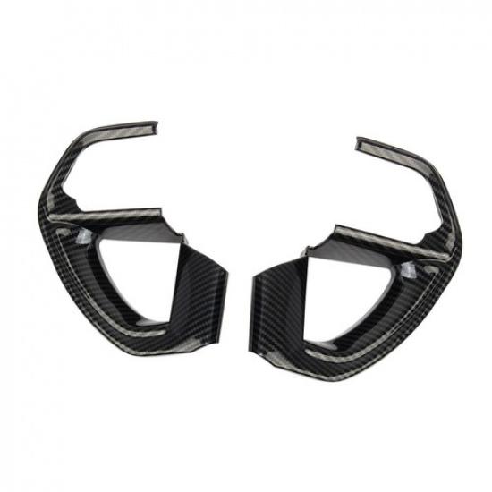 Carbon Fiber Style Inner Steering Wheel Trim Cover Fit For Toyota Tundra +