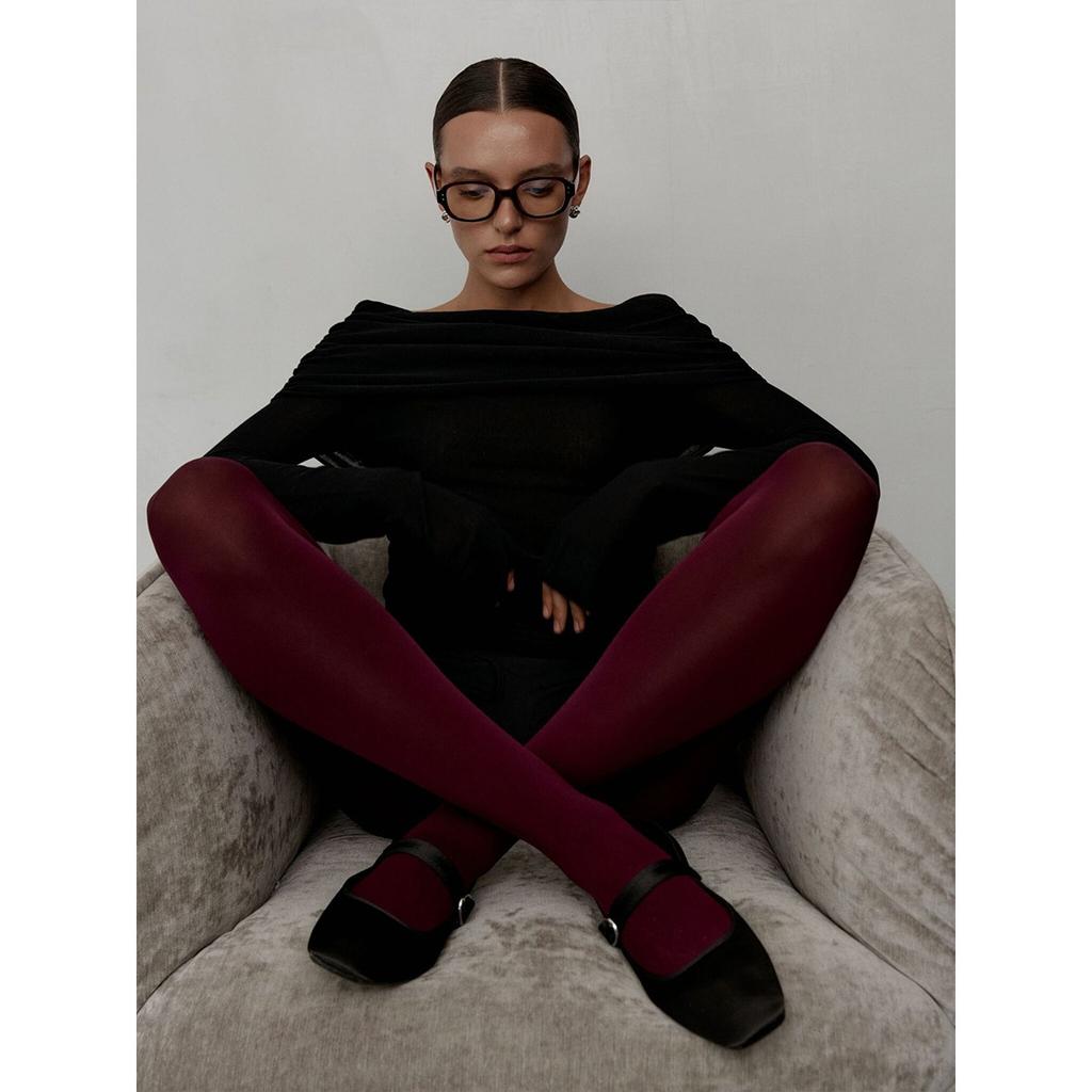 2025 Autumn Winter Women's Off Shoulder Sweater Long Sleeve Knitted Slim Fit Sexy Top