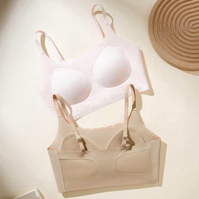 Fenteng [invisible Liquid Foundation] 2-piece Seamless Breathable Girl Underwear Student Bra Girl Development Vest
