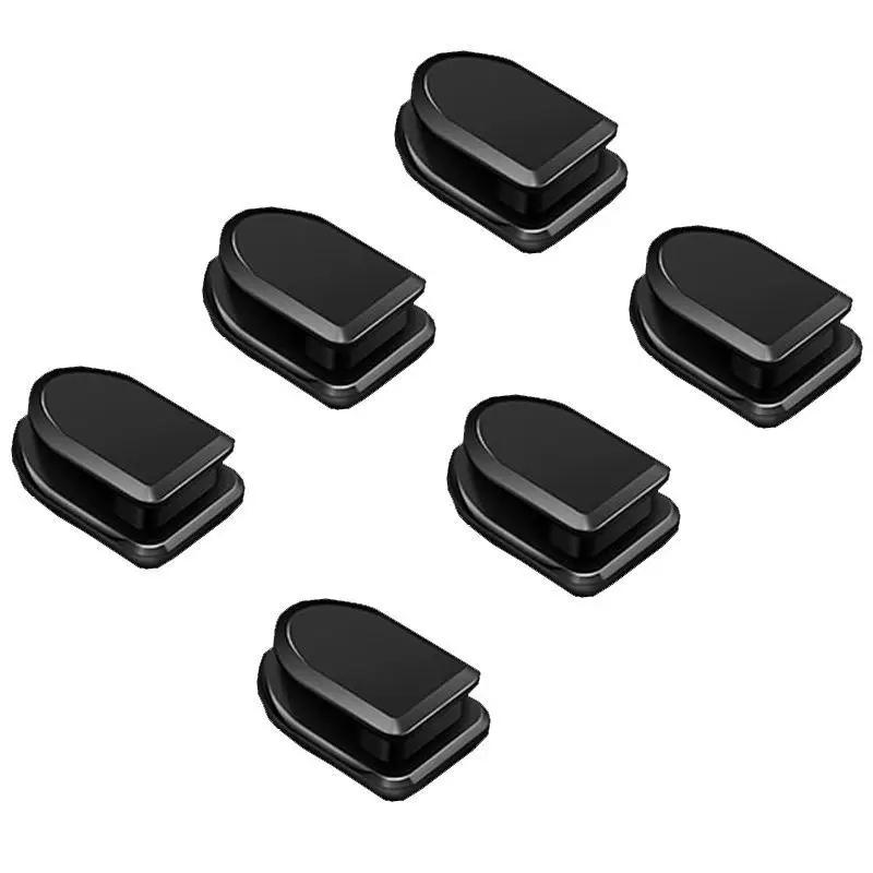 New Car Hooks Organizer Storage for USB Cable Headphone Key Storage 1/2/6Pcs Self Adhesive Wall Hook Hanger Auto Fastener Clips