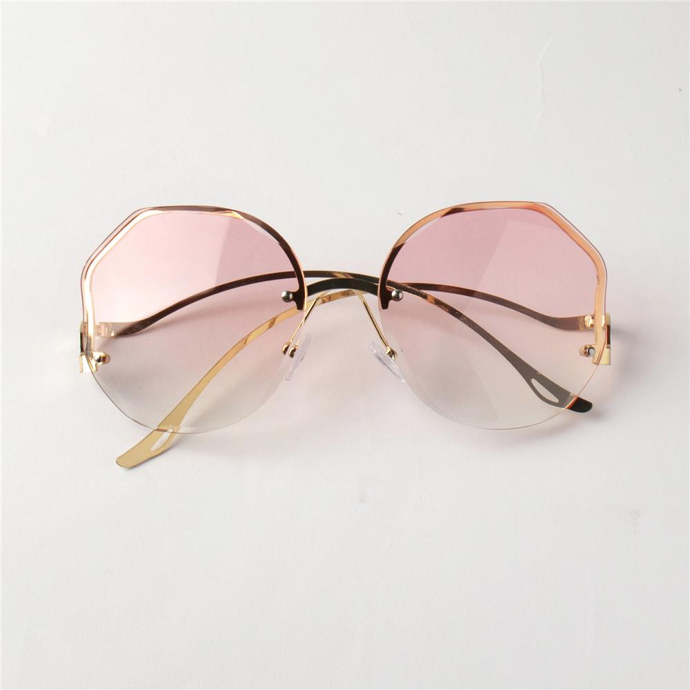Fashion Gradient Sunglasses Women Brand Design Vintage Pilot Retro Shades Cutting Lens Gradient Sun Glasses Female
