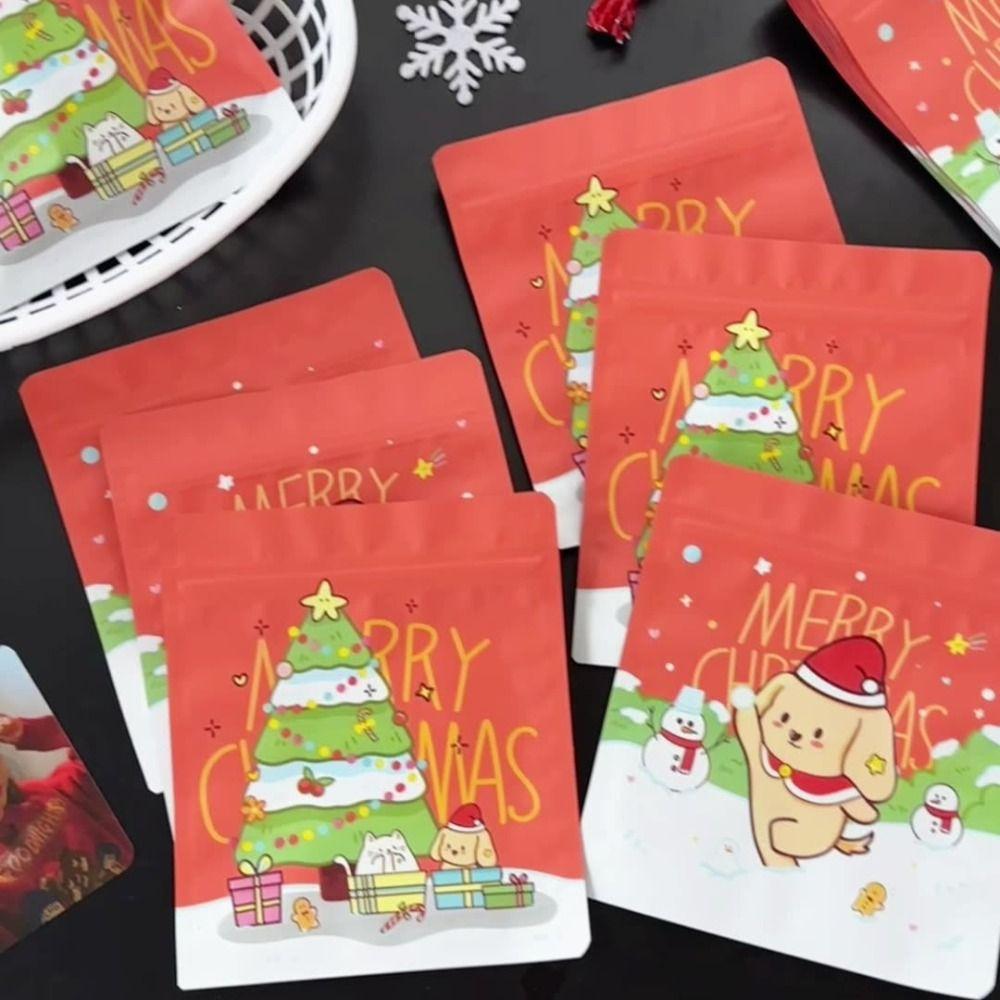 10Pcs New Cute Cartoon Zip-lock Bag Puppy Self Sealing Packaging Bags Aluminum Foil Plastic Self Sealing Pockets Snack